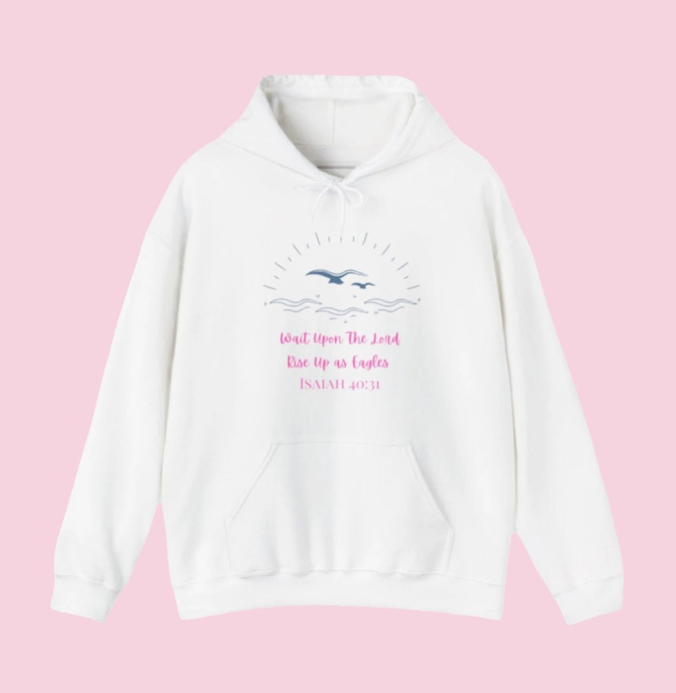 White Isaiah 40:31  Hoodie