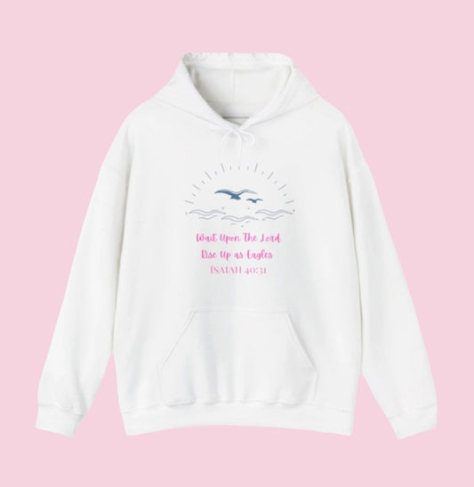 White Isaiah 40:31  Hoodie