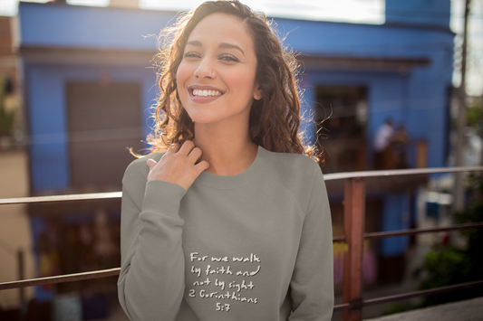 Sterling Walk by Faith Crewneck Sweatshirt - MountZionGifts