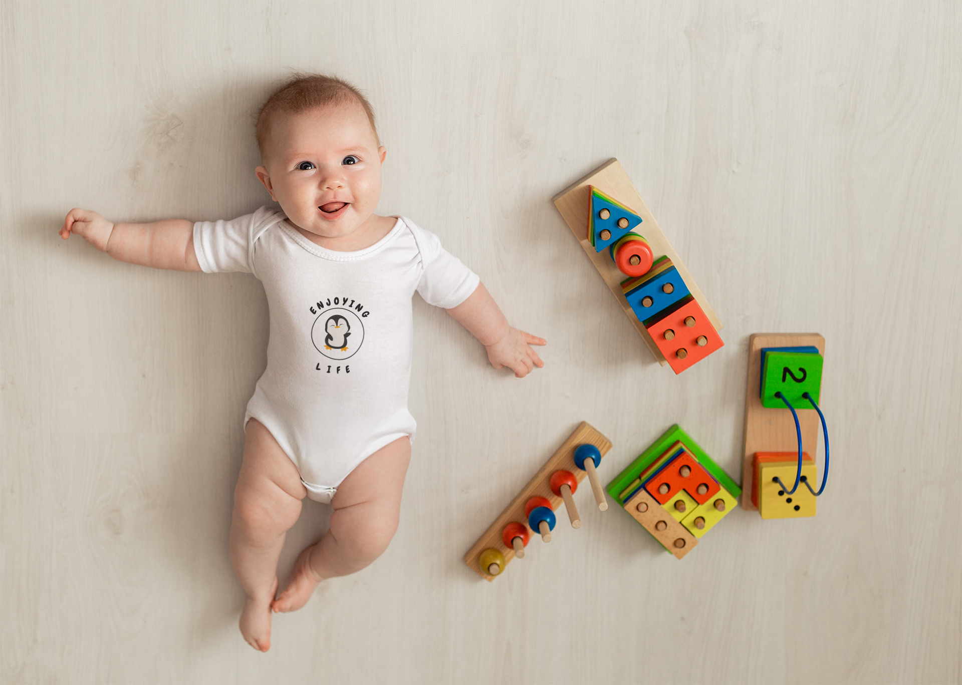 Penguin Infant Bodysuit - Enjoying Life - MountZionGifts