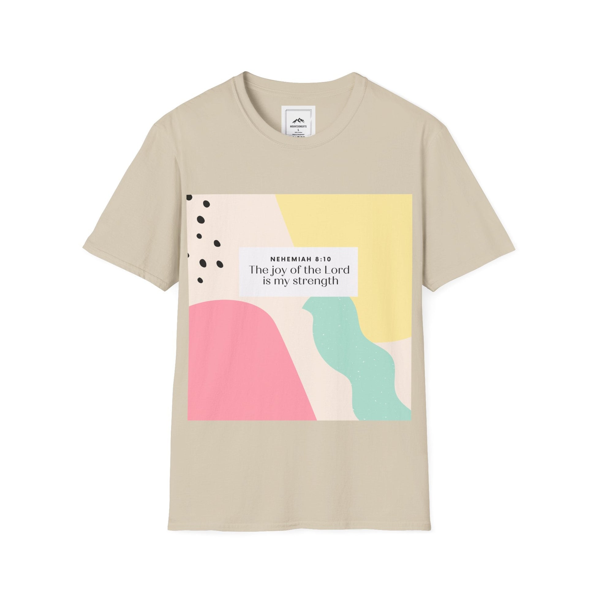 Colourful Joy of The Lord is My Strength T-Shirt - MountZionGifts